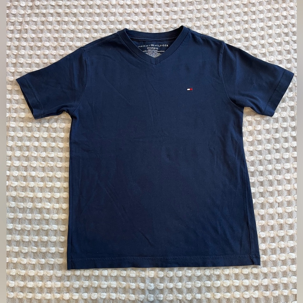 Tommy Hilfiger Dark Blue V-Neck Tee